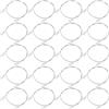 QUARKZMAN Cavo Lanyard Acciaio Inox 20cm x 1,5mm Argento per Sicurezza 20pz | Cavo in Acciaio Inossidabile con Anelli, Lunghezza 20cm, Diametro 1.5mm, per Collegare Mobili Viaggi, All'Aperto