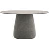 QEEBOO tavolo per esterni COBBLE con piano in GRES 135 cm - 63009GY-M