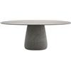 QEEBOO tavolo per esterni COBBLE con piano in GRES 190 cm - 63007GY-M