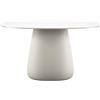 QEEBOO tavolo per esterni COBBLE con piano in HPL 135 cm - 63006WH