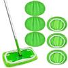 Vicloon 6 Pezzi Panni Riutilizzabili per Swiffer Sweeper Mop, Riutilizzabili e Lavabili in Microfibra Panni per Pavimenti Asciutti e Bagnati, Panni Cuscinetti per Mocio in Microfibra di Ricambio