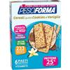 Pesoforma Barrette Cereali Croccanti gusto Cookies e Vaniglia, Pasti sostitutivi dimagranti, Ricco in proteine, 12 x 31 g