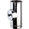 Brico Kit - Elemento ispezione con tappo T 200° - P1 mono parete acciaio inox - Diametro: 150mm