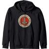 Norse Mythology Valhalla Fashion Thor's Hammer Mjolnir Wotan Norse Mythology Odin Viking Felpa con Cappuccio