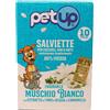 PetUp Salviette igieniche Maxi PetUp - Muschio bianco - 1 confezione da 10 pz - 1° ORDINE? scegli lo sconto BZR5 / BZR20 + 200 punti fedeltà