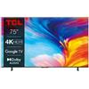 TCL Serie P63 4K Ultra HD 75 75P635 Dolby Audio Google TV 2022 (1)