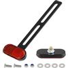 evermotor Universale Mini Moto Catarifrangente Omologato E4 Posteriore Stretto Rosso con Lungo Porta Targa Catarifrangente Cat's Eye Scooter Quad, 55 x 23 x 9 mm