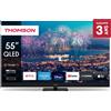Thomson Smart TV 55 Pollici 4K Ultra HD Display QLED Google TV Nero 55QG6C14