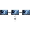 Manhattan 3 scomparti Supporto da tavolo per monitor 33,0 cm (13) - 68,6 cm (27) Regolabile in altezza, Inclinabile + [461658]