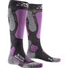 X-Socks Touring Silver 4.0, Calze Invernali da Sci Donna, Anthracite Melange/Magnolia, M