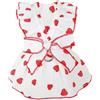 JINGAN Pettorina per abito floreale per cani, imbracatura per fiocco per abito per cani - Abito da cucciolo per ragazza in stile floreale | Abito con papillon traspirante con fibbia con coulisse per cuccioli