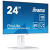 iiyama XUB2492HSU-W6 Monitor PC 60,5 cm (23.8) 1920 x 1080 Pixel Full HD LED Bianco