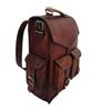 Fatto a mano Uomo Vera Pelle Zaino Grande Escursioni 15 " Messenger Portatile Resistente