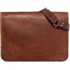 Fatto a mano Handmade Rustico Cerato Capra Pelle Messenger Grande Laptop Cover Valigetta Bag