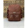 Handmade Grande Vintage Vera Pelle Uomo Bagaglio Zaino Scuola Borsa Laptop Cartella