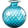 VENINI SPA VASO MONOFIORE BALLOTON, FORO PICCOLO BLU ORIZZONTE, XS 100.14 - h 12 x d 11 cm, 0.2 kg