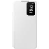Samsung Smart View Wallet Cover custodia a portafoglio con finestra di visione notifiche per Galaxy A35 5G, Bianco