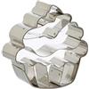 Staedter Stampo per Biscotti per Muffin o Cupcake, 5,5 cm, Acciaio Inossidabile, Argento, 30 x 30 x 5.5 cm