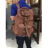 Fatto a mano Zaino In Vera Pelle Rucksack Da Viaggio Per Laptop Con Multi Tasche Uomo Donna