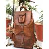 Fatto a mano 21 " Uomo Donna Vera Pelle extra Large Zaino Viaggio Vintage Borsa Zaino