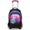 Zaino Trolley scuola Seven Jack 3 ruote Detach Shadefull Girl