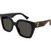 Gucci Occhiali da Sole GG1300S Black/Grey 55/19/145 donna