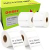 Doree 4 rotoli etichette multiuso11354 S0722540 per dymo label 57x32 mm | (1000 etichette per rotolo)etichette 57 mm x 32 mm compatibili con Dymo Labelwriter 4XL 450 450 Duo 450 Turbo 400 330 320 310