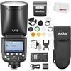 Godox V1 PRO V1 PRO N TTL - Fotocamera a testa tonda agli ioni di litio Compatibile con Nikon 76Ws HSS 1/8000, con Godox AK-R1, kit di accessori Compatibile con fotocamere Nikon