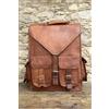 Handmade Da Uomo e Donna Vera Pelle Zaino Laptop Bag Grande Escursioni Viaggio Campeggio