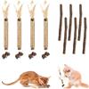 KARELLS Bastoncini Erba Gatta per Gatti, Bastoncini Cura Denti per Gatti, 4 Pezzi Matatabi Bastoncini Per Gatti, Dental Stick per Gatti, Giocattolo di Erba Gatta, Naturale Bastoncini Matatabi per Gatti