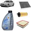 OP Kit tagliando 3 filtri + 5L olio Q8 5W30 per BMW Serie 3 F30 316d 318d 320d 325d 2011+