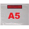 UNIVERS GRAPHIQUE 1000 tasche porta documento allegato A5 (foglio A4 piegato in due) stampato trasparente C5 adesivo 225 x 165 mm