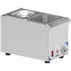 Ristosubito Bagnomaria per salse CLN 2 bacinelle GN 1/6 Modello CBMS216V Temp.°C. 40/95 Dim. cm L.20.8 P.39 H.25.5
