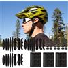 Comioke Set di Imbottitura Casco Bici, Imbottiture per Elmetti Schiuma per Imbottitura per Casco, Casco in Spugna Uso Sostitutivo,Accessori per la Protezione Del Casco per Moto da Bici-Nero
