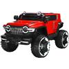 FP-TECH AUTO ELETTRICA PER BAMBINI MACCHINA JEEP 2 POSTI 4WD 12V CON TELECOMANDO USB MP3