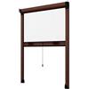 Generico Zanzariera a Rullo Riducibile Verticale fai da te in kit Vari Colori e Misure disponibili (120 x 160, Marrone)
