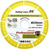 HobbyPower24 Disco da taglio diamantato per smerigliatrice angolare Flex Ø 230 mm x 22,23 mm adatto per cemento, tegole, pietra naturale, mattoni, metallo, lamiera, legno, plastica