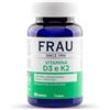 FRAU Vitamina D3 e K2, 180 Compresse da 180 mg (6 Mesi), Vitamina D3 2000 U.I. + Vitamina K2, Integratore Ossa, Denti, Funzione Muscolare, Sistema Immunitario, Senza Glutine, Senza Lattosio