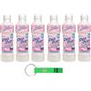 Beni Culinari 6x DEO DUE Ammorbidente Morbido Concentrato Fiori Rosa, ideale per tutti i capi,50 lavaggi 1Lt + Portachiavi Beni Culinari in Omaggio