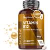 WeightWorld Vitamina B12 Vegana, 365 Compresse di Vit B12 (1 Anno), Vitamina B come Metilcobalamina Altamente Biodisponibile, Vitamina B 12 per Normale Metabolismo Energetico, Integratore Vitamina B 12 Senza OGM