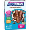 Pesoforma Barrette Cioccolato al Latte, Pasti sostitutivi dimagranti, SOLO 233 Kcal, Ricco in proteine, 6 pasti