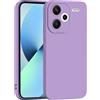 PanXCase Cover per Xiaomi Redmi Note 13 Pro Plus 5G / 13 Pro+ 5G - Custodia Silicone Sottile Morbida Leggera, Protezione Fotocamera Antiurto Antiscivolo Antigraffio Case (Viola)