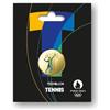 Monnaie de Paris Mini medaglia Colorata da 34 mm Tennis Misto, Blu Bere Giallo, 5 x 6 cm