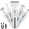 FANTCOO Lady Shaver Rasoio elettrico senza fili 5 in 1 per le donne Ricaricabile Indolore Bikini Trimmer Uso bagnato e asciutto Rasoi femminili Depilazione per viso, gambe, sopracciglia, naso ascellare