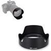 JJC EW83N Paraluce a Baionetta Compatibile con obiettivo Canon RF 24-105 mm f4L IS USM, Protezione Paraluce Reversibile Sostituisce il Paraluce Canon EW-83N