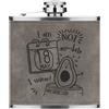 Gift Base I Am Non Avo-Date I Swear 170ml pelle Sintetica Hip Flask Grigio Funny Avocado