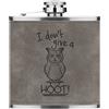 Gift Base Owl Non Mi Importa 6oz Flaconcino In Pelle PU Grigio Uccello Divertente