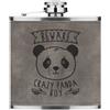 Gift Base Beware Crazy Panda Ragazzo 170ml pelle Sintetica Hip Flask Grigio Funny Animale