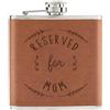 Gift Base Reserved Per Mamma 170ml pelle Sintetica Hip Flask Marroncino - Festa Della