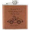 Gift Base He Maggio Be Morbido Ma Non Avocado 170ml pelle Sintetica Hip Flask Marroncino -